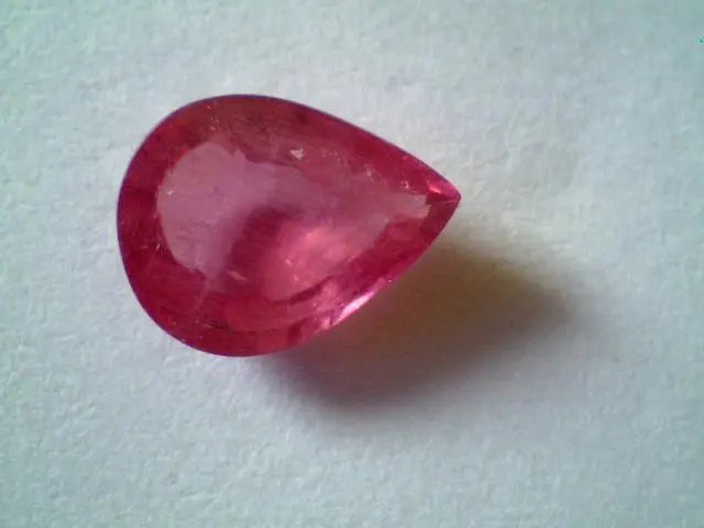 3.10 Ct Pear Shaped Natural New Burma Ruby Gems,Real Manik