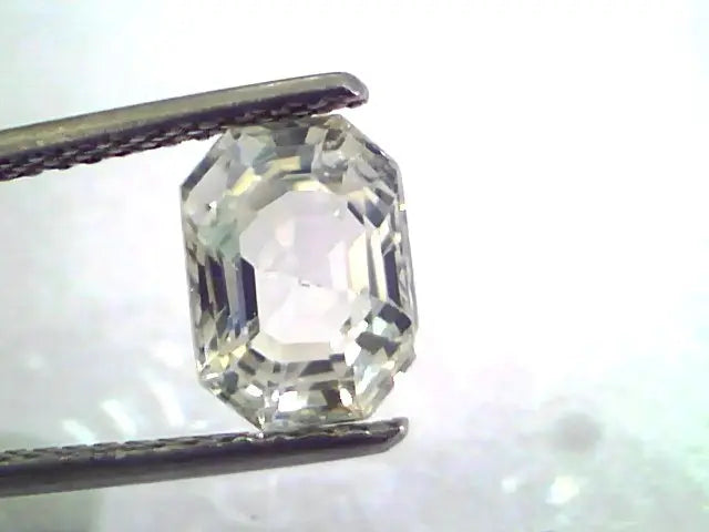 3.10 Ct Unheated Untreated Natural Premium White Sapphire Gems