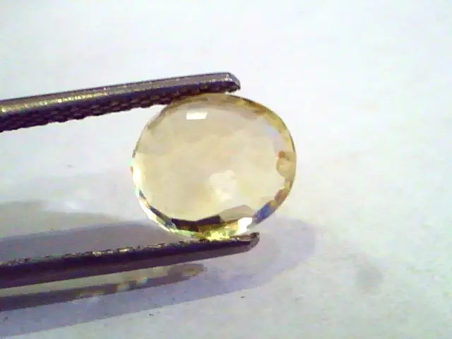 3.07 Ct Unheated Untreated Natural Ceylon Yellow Sapphire Pukhraj
