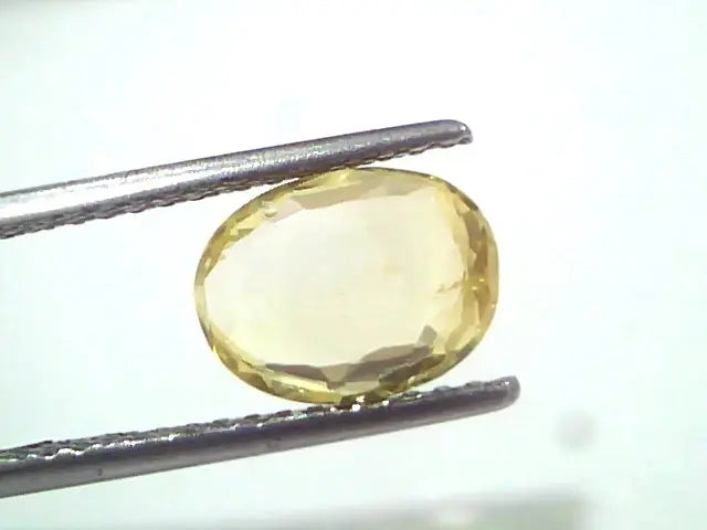 3.10 Ct Unheated Untreated Natural Ceylon Yellow Sapphire Pukhraj