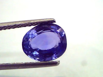 3.11 Ct Untreated Natural Ceylon Blue sapphire Gemstone