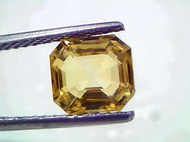 3.11 Ct IGI Certified Unheated Untreated Natural Ceylon Yellow Sapphire AAAAA