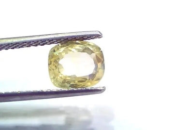 3.11 Ct Unheated Untreated Natural Ceylon Yellow Sapphire Gemstone - Venus Gems