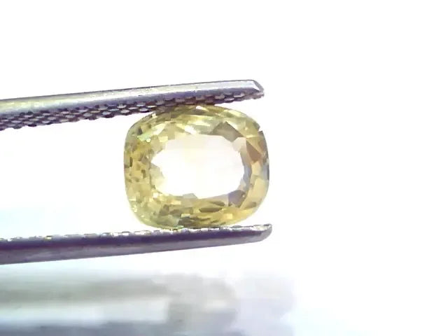 3.11 Ct Unheated Untreated Natural Ceylon Yellow Sapphire Gemstone - Venus Gems