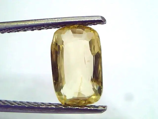 3.11 Ct GII Certified Unheated Untreated Natural Ceylon Yellow Sapphire
