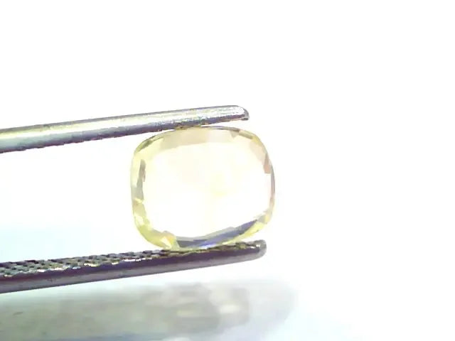 3.11 Ct Unheated Untreated Natural Ceylon Yellow Sapphire Gemstone - Venus Gems