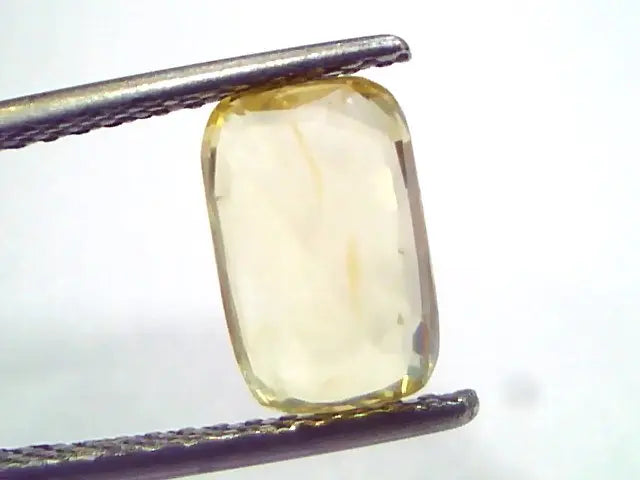 3.11 Ct GII Certified Unheated Untreated Natural Ceylon Yellow Sapphire