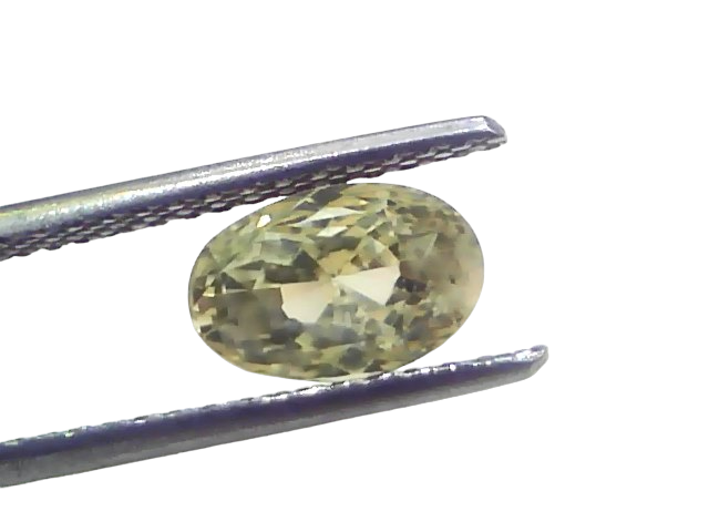 3.11 Ct Certified Unheated Untreated Natural Ceylon Yellow Sapphire