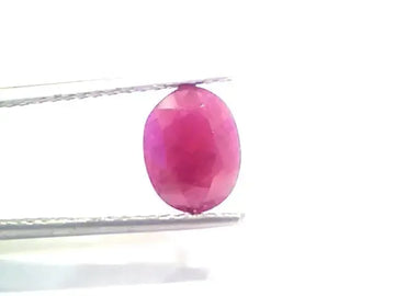 3.16 Ct Certified Unheated Untreated Natural New Burma Ruby - Venus Gems