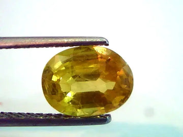 3.12 Ct Natural Yellow Sapphire Pukhraj Jupiter Gemstone(Heated)