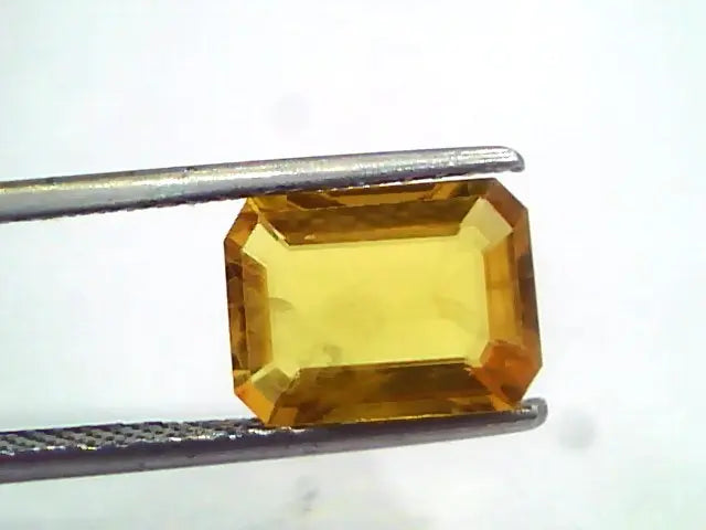 3.17 Ct Natural Yellow Sapphire Pukhraj Jupiter Gemstone(Heated)
