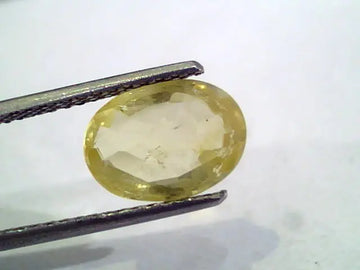 3.11 Ct Unheated Untreated Natural Ceylon Yellow Sapphire Gems