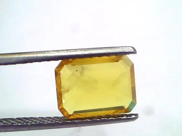 3.17 Ct Natural Yellow Sapphire Pukhraj Jupiter Gemstone(Heated)