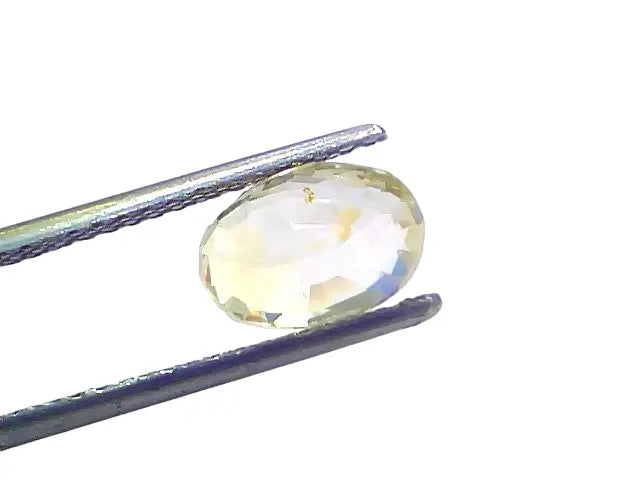 3.13 Ct Certified Unheated Untreated Natural Ceylon Yellow Sapphire Pukhraj