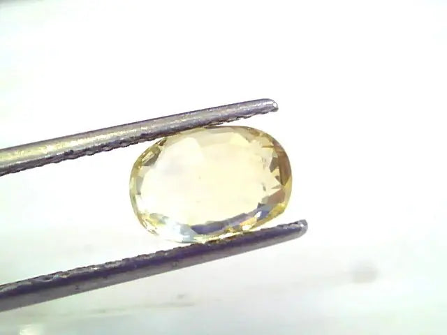 3.14 Ct 5.25 Ratti Unheated Untreated Natural Ceylon Yellow Sapphire