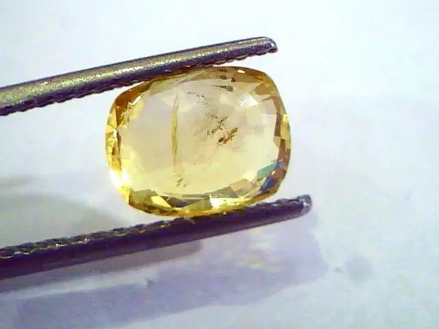 3.11 Ct 5.25 Ratti Unheated Untreated Natural Ceylon Yellow Sapphire