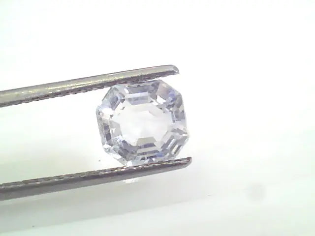 3.12 Ct Unheated Untreated Natural Premium White Sapphire Gemstone