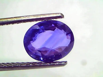 3.13 Ct IGI Certified Unheated Untreated Natural Ceylon Blue Sapphire AA