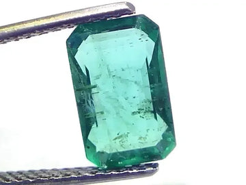 3.13 Ct GII Certified Untreated Natural Zambian Emerald Gemstones - Venus Gems