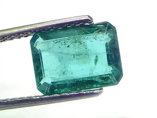 3.13 Ct GII Certified Untreated Natural Zambian Emerald Gemstones - Venus Gems