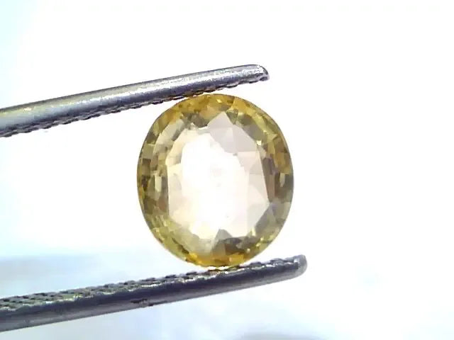 3.13 Ct Certified Unheated Untreated Natural Ceylon Yellow Sapphire - Venus Gems