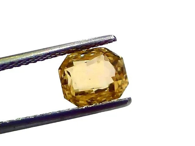 3.13 Ct IGI Certified Unheated Untreated Natural Ceylon Yellow Sapphire AAAA - Venus Gems