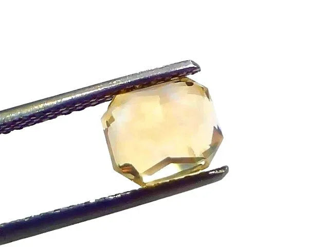 3.13 Ct IGI Certified Unheated Untreated Natural Ceylon Yellow Sapphire AAAA - Venus Gems