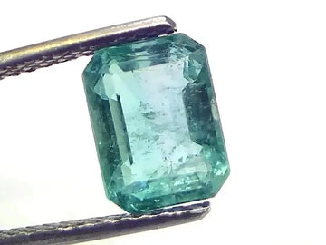3.14 Ct GII Certified Untreated Natural Zambian Emerald Gemstones - Venus Gems