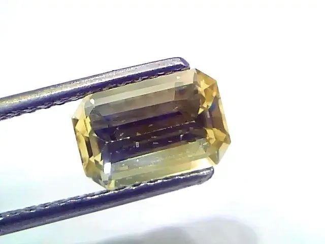 3.14 Ct GII Certified Unheated Untreated Natural Ceylon Yellow Sapphire AAAA - Venus Gems