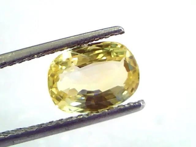 3.14 Ct IGI Certified Unheated Untreated Natural Ceylon Yellow Sapphire