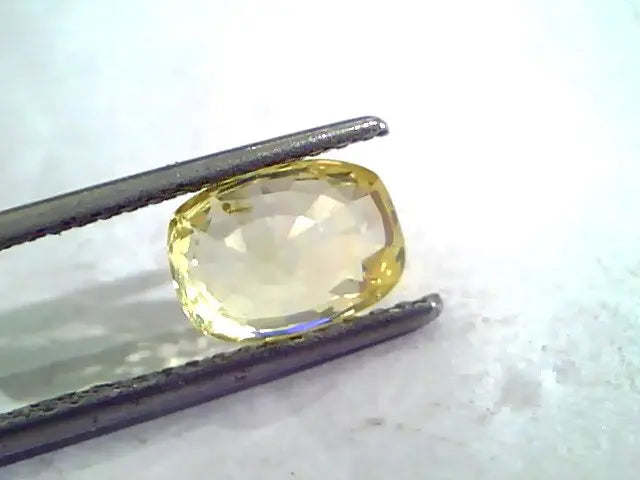 3.14 Ct Unheated Untreated Natural Ceylon Yellow Sapphire Pukhraj