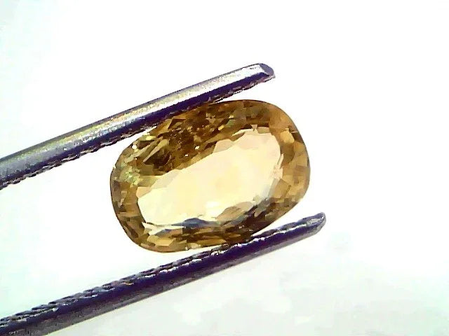 3.15 Ct Certified Unheated Untreated Natural Ceylon Yellow Sapphire Gemstone - Venus Gems