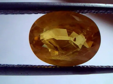 3.15 Ct Natural Bangkok Yellow Sapphire,Pukhraj Gemstone heated