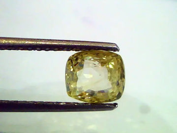 3.15Ct Unheated Untreated Natural Ceylon Yellow Sapphire,Pukhraj