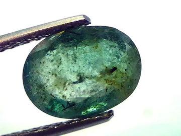 3.11 Ct Untreated Natural Zambian Green Emerald Panna Gemstone
