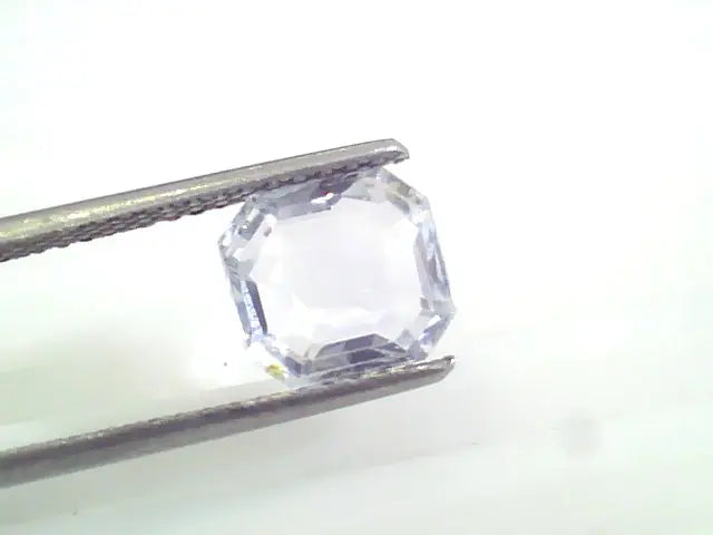3.17 Ct Unheated Untreated Natural Premium White Sapphire Gemstone