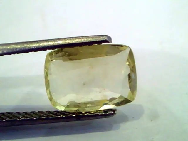 3.21 Ct Unheated Untreated Natural Ceylon Yellow Sapphire Pukhraj
