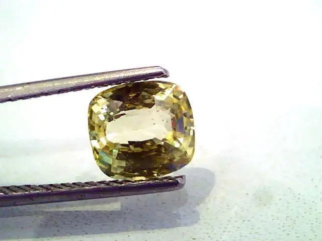 3.08 Ct Unheated Untreated Natural Ceylon Yellow Sapphire A++
