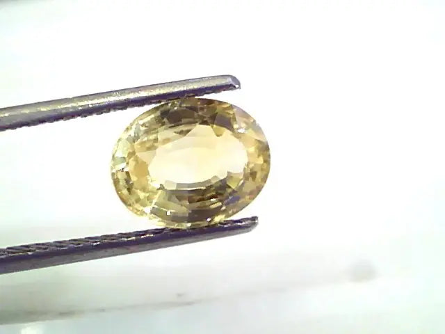 3.14 Ct 5.25 Rt Unheated Untreated Natural Srilankan Yellow Sapphire