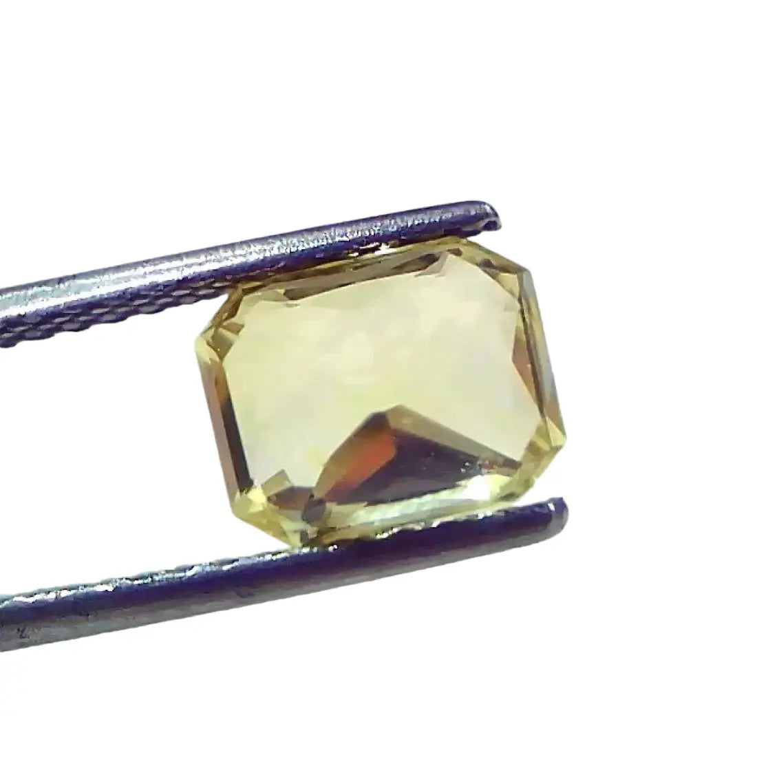 3.15 Ct IGI Certified Unheated Untreated Natural Ceylon Yellow Sapphire AAAAA