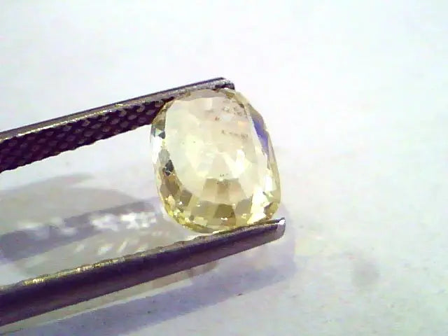 3.14 Ct Unheated Untreated Natural Ceylon Yellow Sapphire Pukhraj