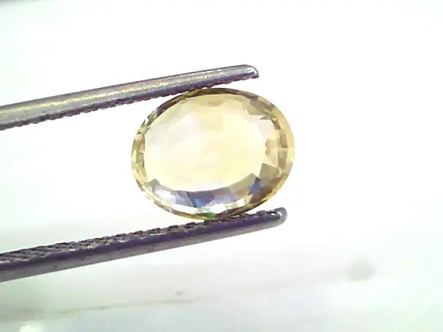 3.14 Ct 5.25 Rt Unheated Untreated Natural Srilankan Yellow Sapphire