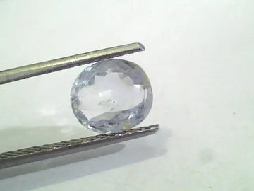 3.18 Ct Unheated Untreated Natural White Sapphire Gemstone