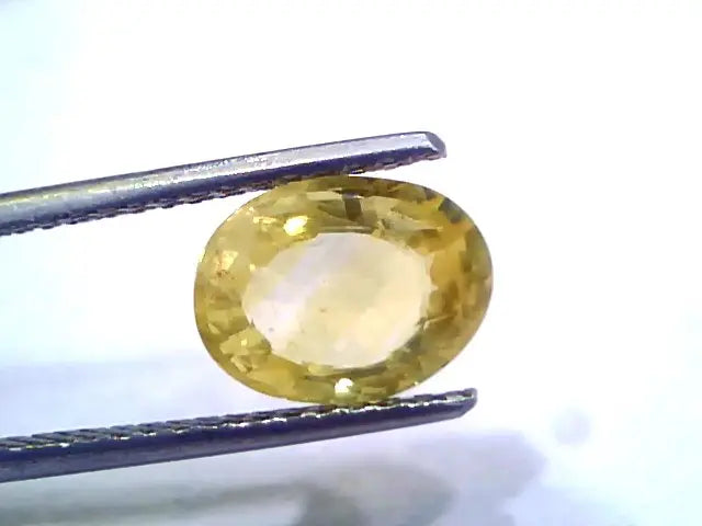 3.17 Ct Unheated Untreated Natural Ceylon Yellow Sapphire Gems
