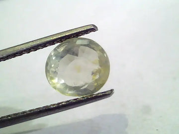 3.16 Ct Unheated Untreated Natural Ceylon Yellow Sapphire Gems