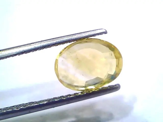3.17 Ct Unheated Untreated Natural Ceylon Yellow Sapphire Gems
