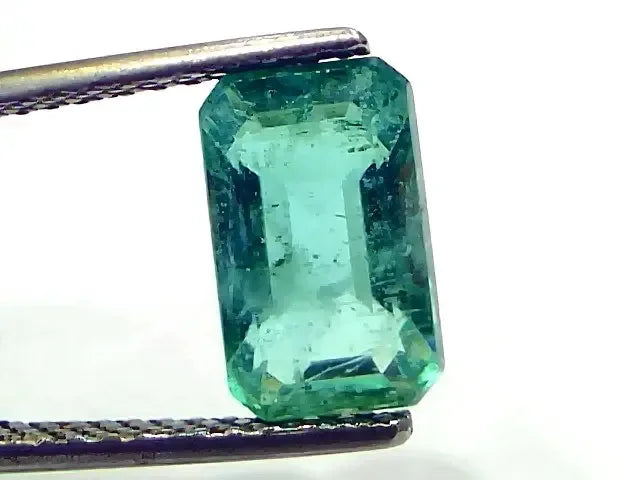 3.17 Ct GII Certified Untreated Natural Zambian Emerald Gemstone AAA - Venus Gems