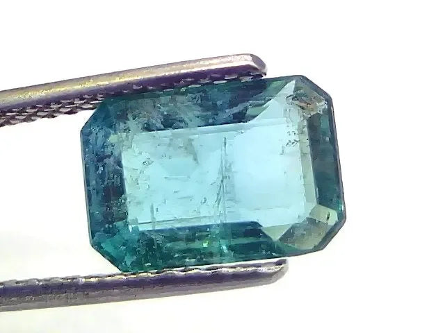 3.17 Ct GII Certified Untreated Natural Zambian Emerald Gemstones - Venus Gems