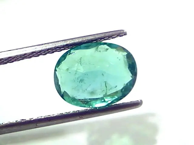 3.17 Ct IGI Certified Untreated Natural Zambian Emerald Gems AAA