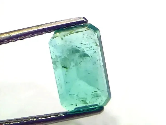 3.17 Ct GII Certified Untreated Natural Zambian Emerald Gemstone AAA - Venus Gems